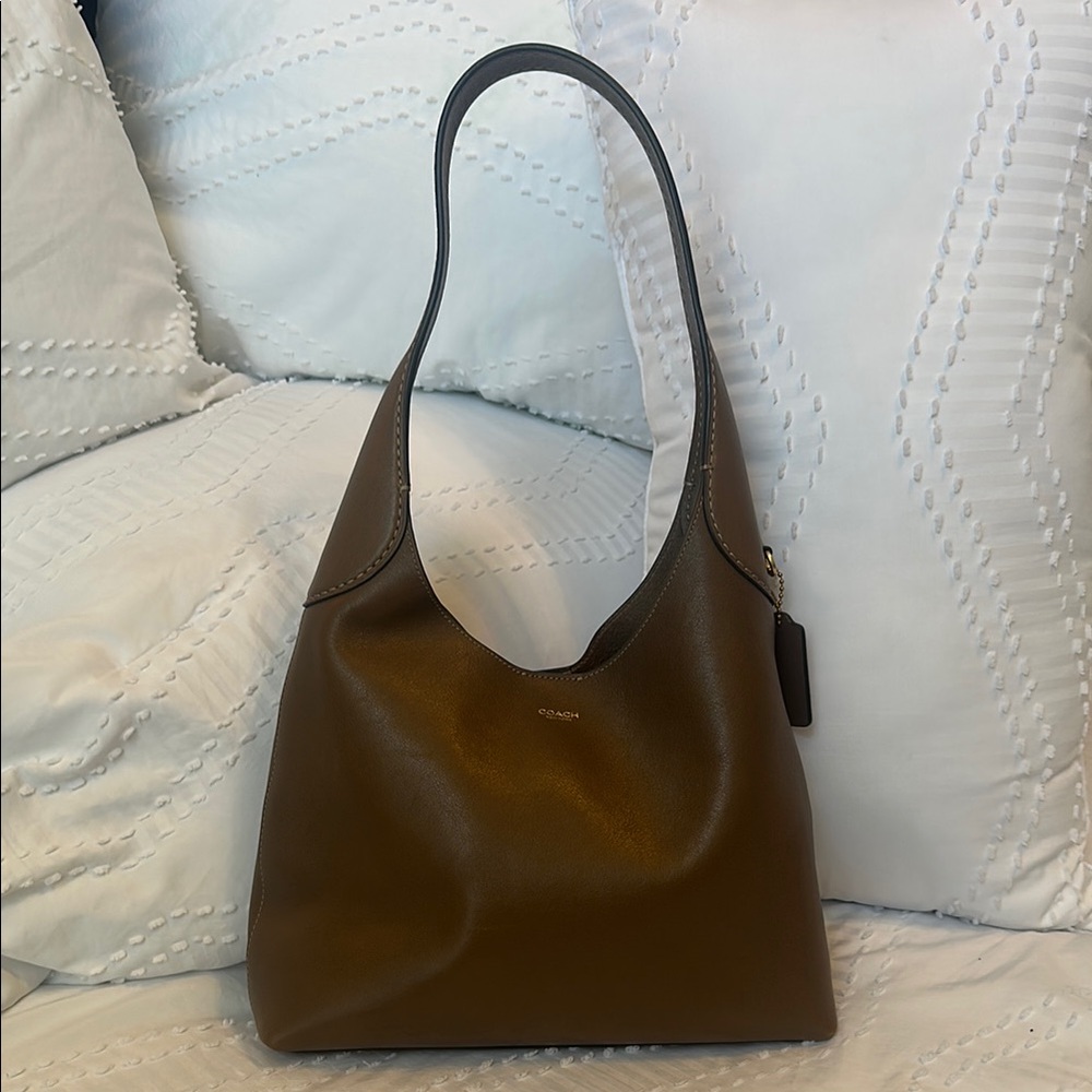 Coach Brown Leather Hobo Shoulder Bag